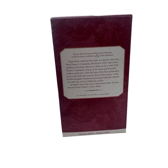 1997 NEW Hallmark Keepsake Christmas Ornament Disneys Cinderella First in Series - Picture 4 of 16